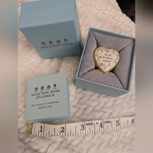 Halcyon Days Enamel "You are the child of my heart" trinket box - 💜Great gift🎁